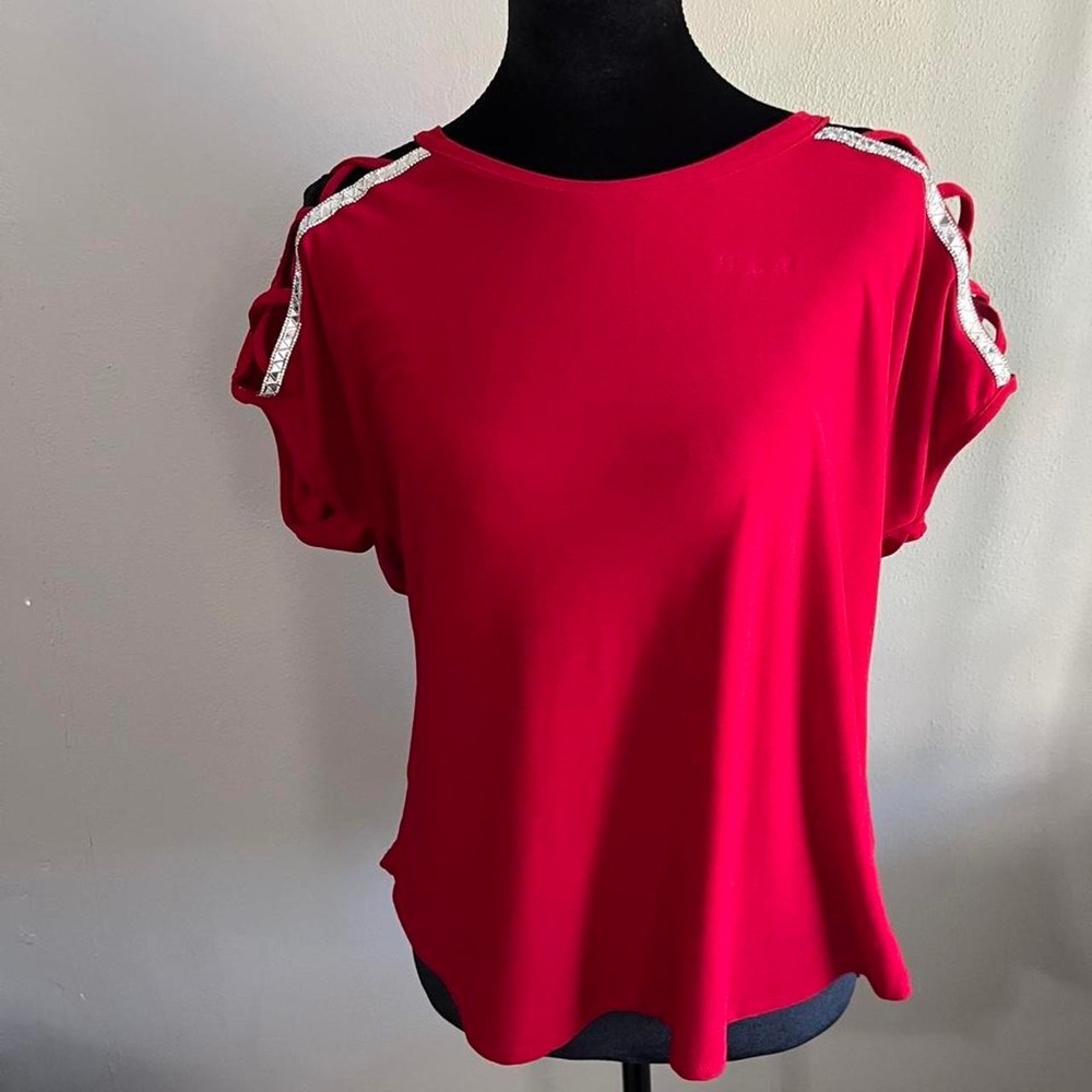 Red Ofiicewear blouse